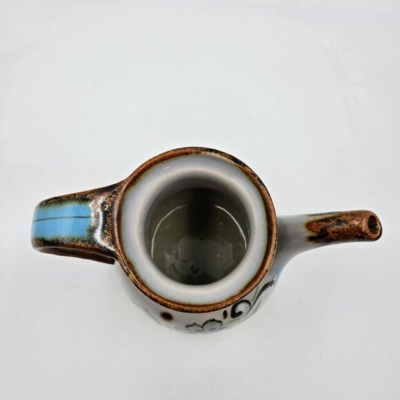 Ken Edwards Tonala Pottery Teapot Green Bird Mexico Folk Art Flower Signed Read - Picture 8 of 11
